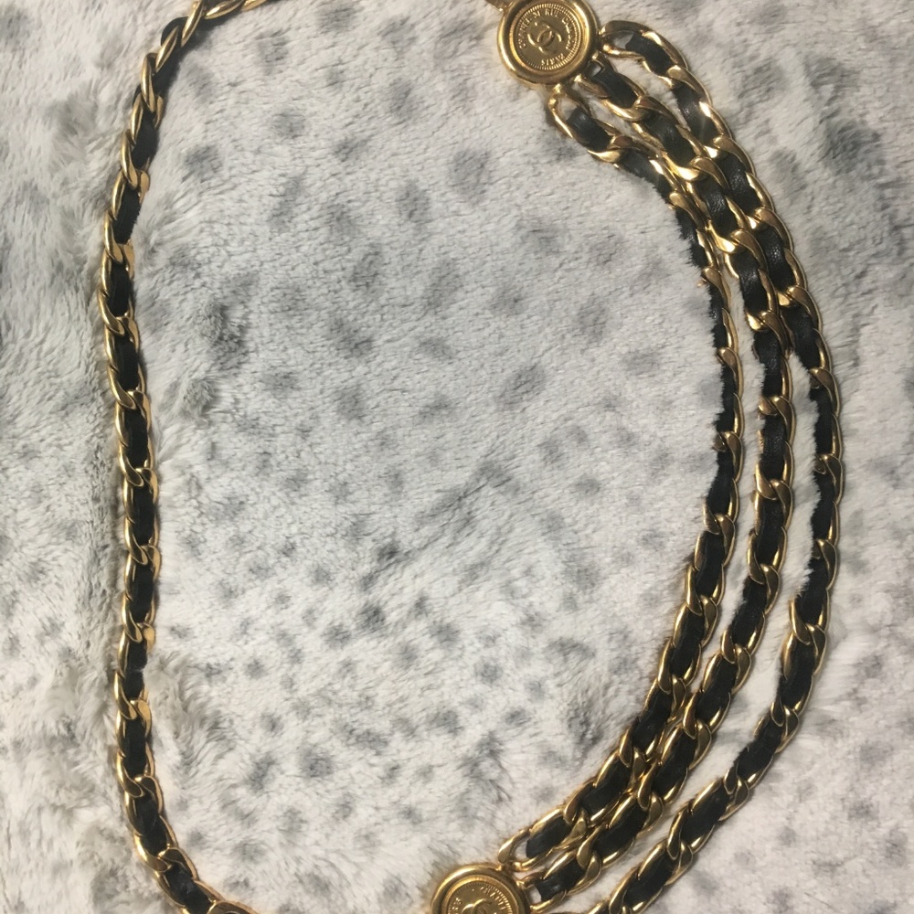 Vintage 28 inch Chanel Belt and Stunning Necklace!